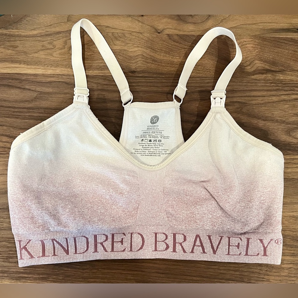 Kindred Bravely Sublime Hands Free Pumping & Nursing Sports Bra, size Small